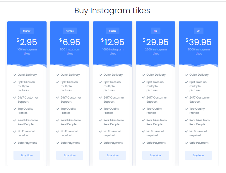 instapromote likes packages