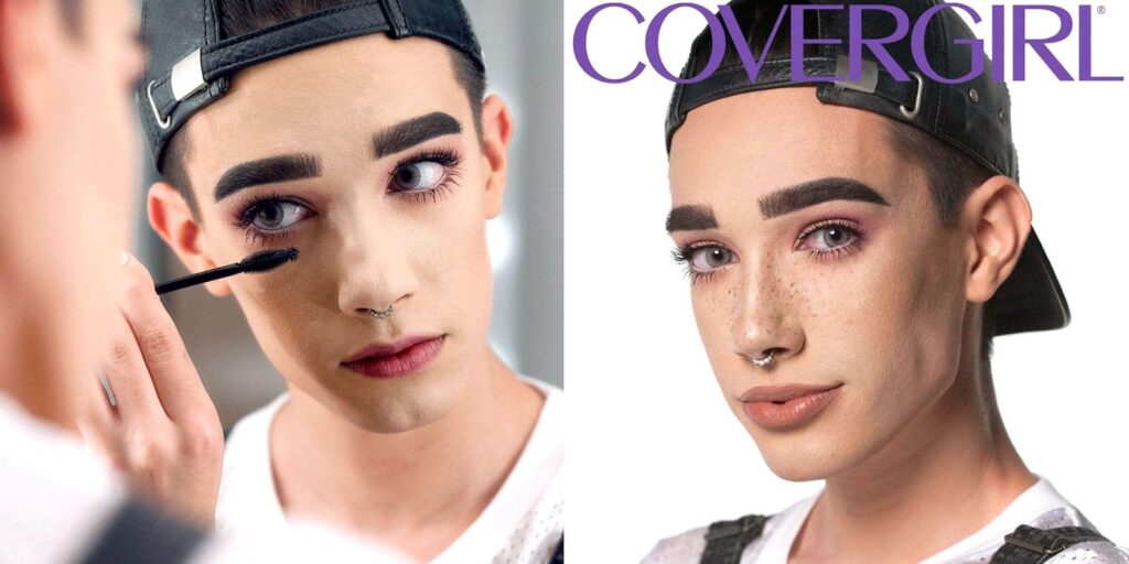 James charles on covergirl